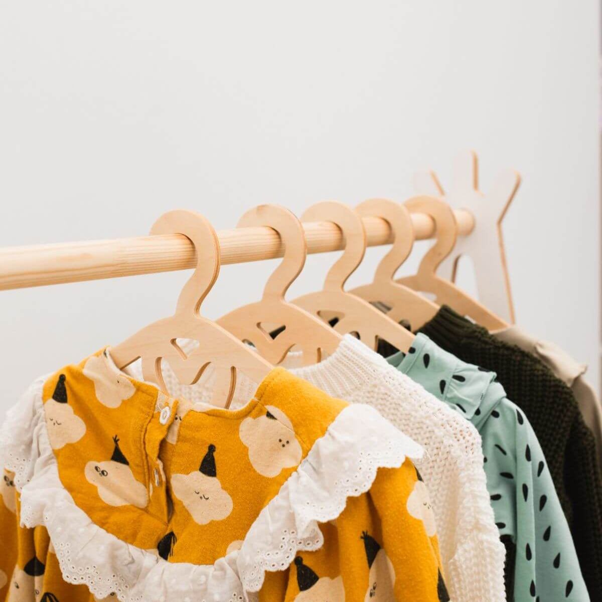 Pack of 10 Kid's Wooden Hangers