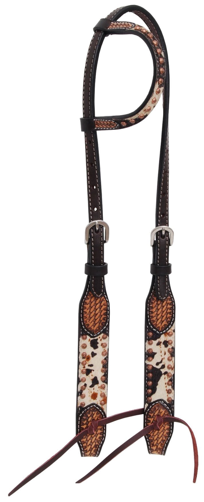 Rafter T Peppered Hide Single Ear Headstall