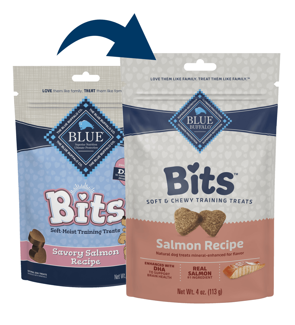 Blue Buffalo Blue Bits Soft Training Treats Savory Salmon Recipe (4oz)