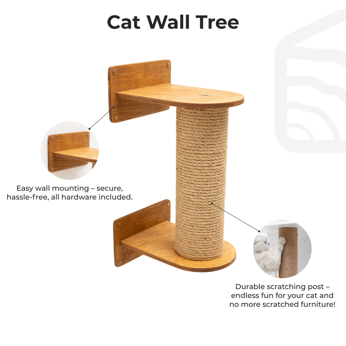 Small Cat Tree – Oak