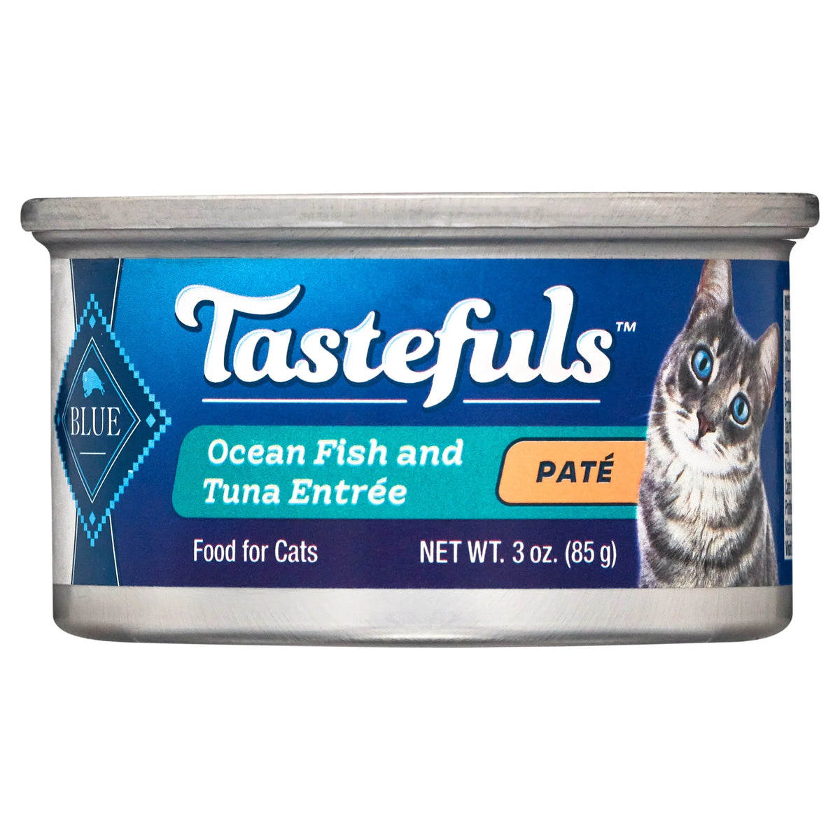 Blue Buffalo Tastefuls Adult Ocean Fish and Tuna Pate Entree Wet Cat Cans