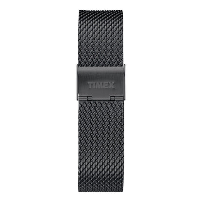 TIMEX TW2R27300 FAIRFIELD ESSENTIAL - MEN'S BLACK STAINLESS STEEL & INDIGLO WATCH