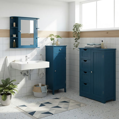 Bathroom Cabinets - Prussian Blue Collection