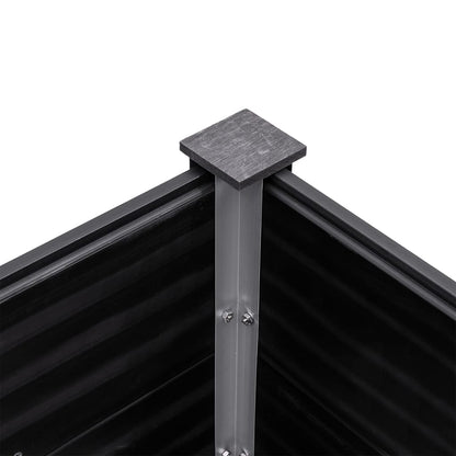vidaXL Raised Garden Bed Raised Flower Bed Plant Box Outdoor Planter Gray WPC