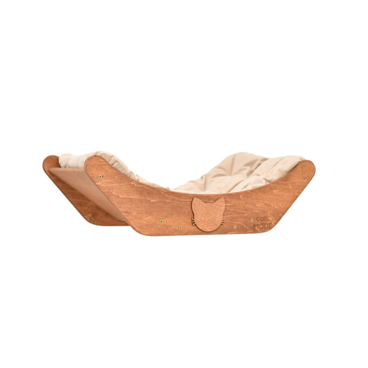 Floating Cat Shelf Perch Oak