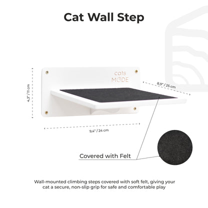 Wooden Decagon Step - White
