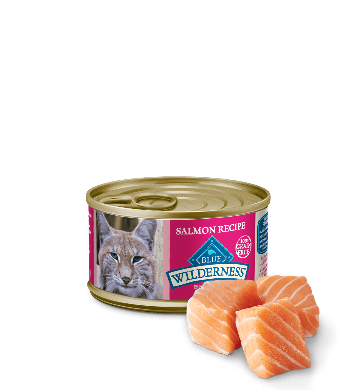 Blue Buffalo Adult Wilderness Salmon Entree Wet Cat Can (3oz)